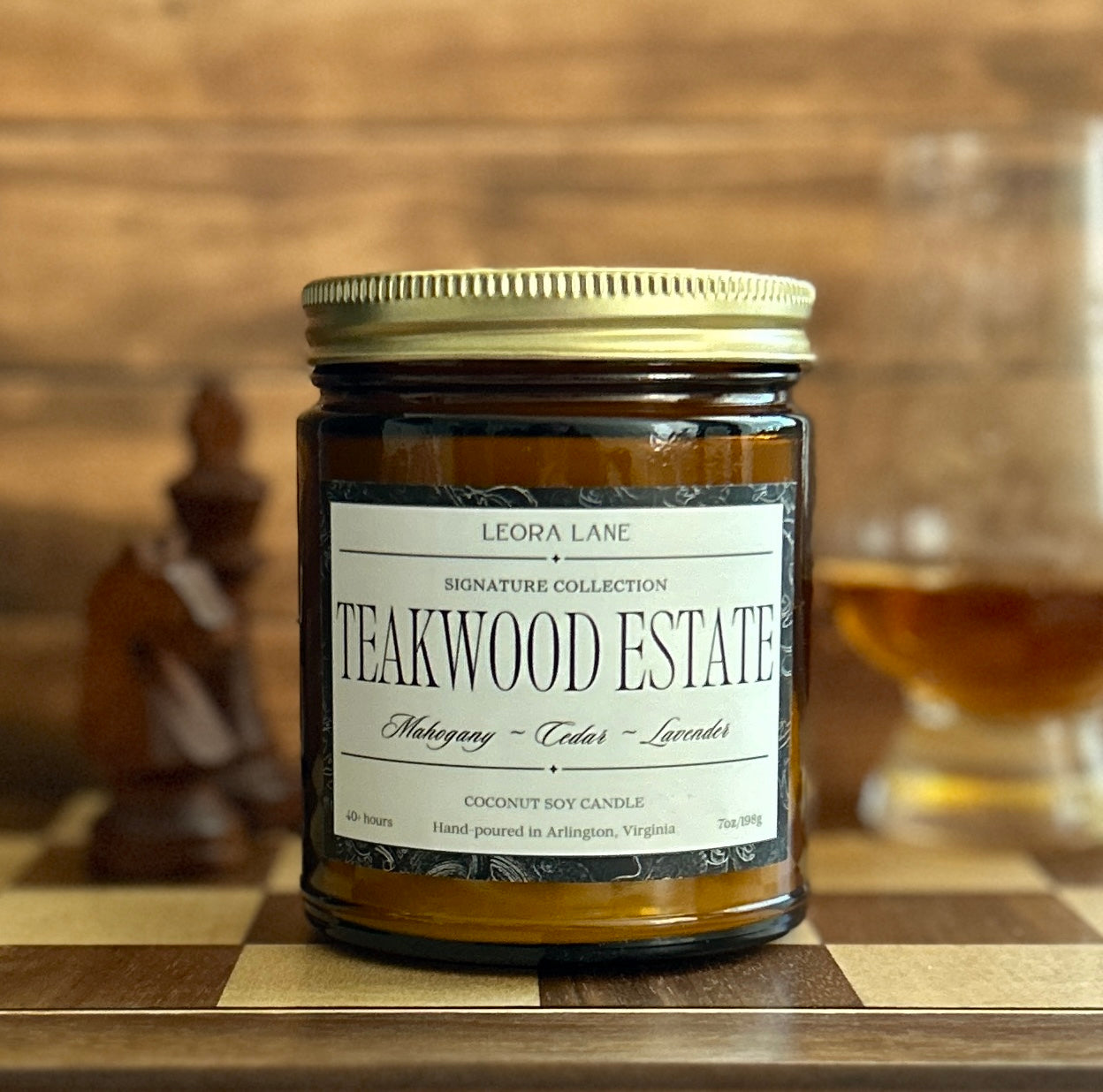 Teakwood Estate 7 oz. Candle