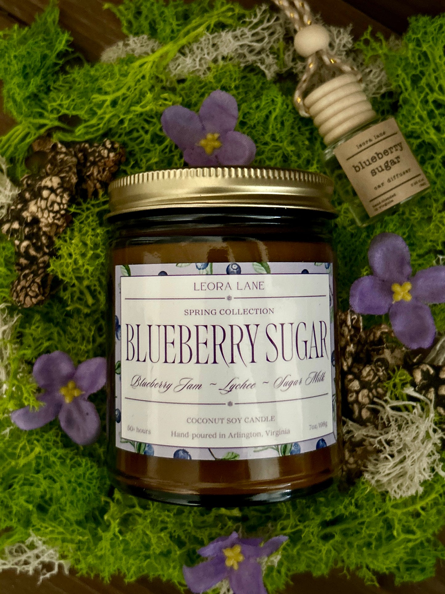 Blueberry Sugar 7 oz. Candle